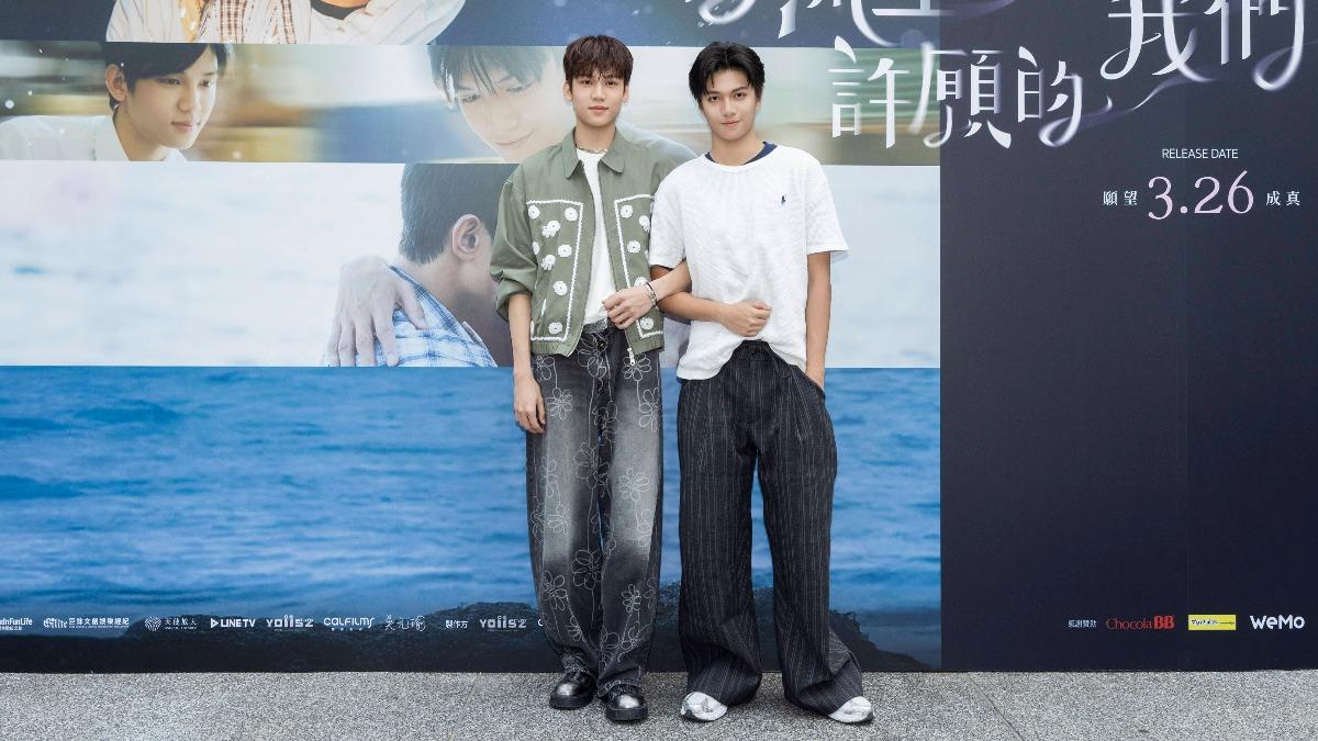 陳彥旭(左)、郭大睿首次合作擦出可愛火花。(圖/有意思國際傳媒、犢影制作提供)