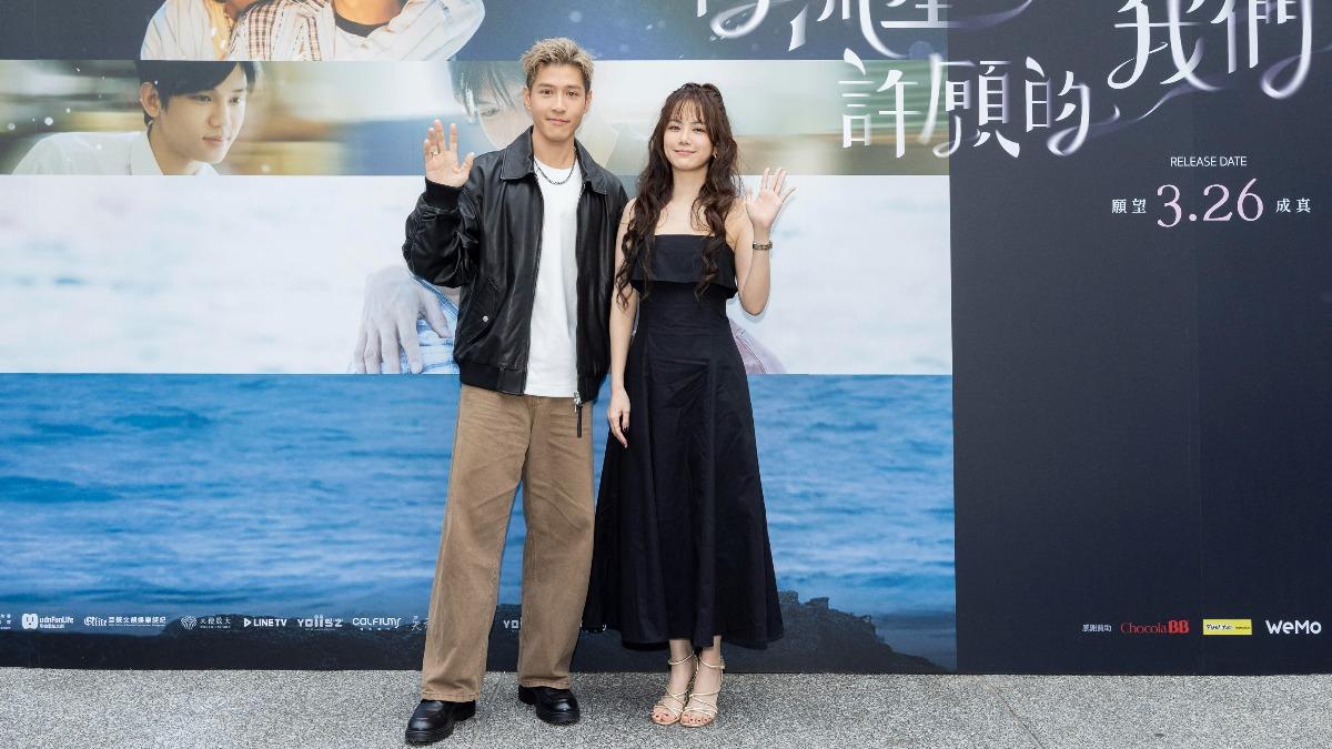 吳岳擎(左)與方語昕在劇中分別飾演流浪漢「阿宏哥」與漫畫家「希希」。(圖/有意思國際傳媒、犢影制作提供)