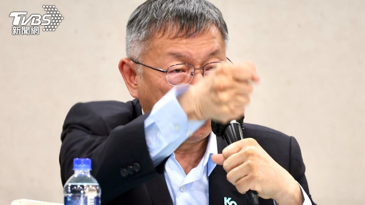 柯文哲再喊話總統賴清德「每天在製造對立,是在做什麼」。(圖/華子琛攝)