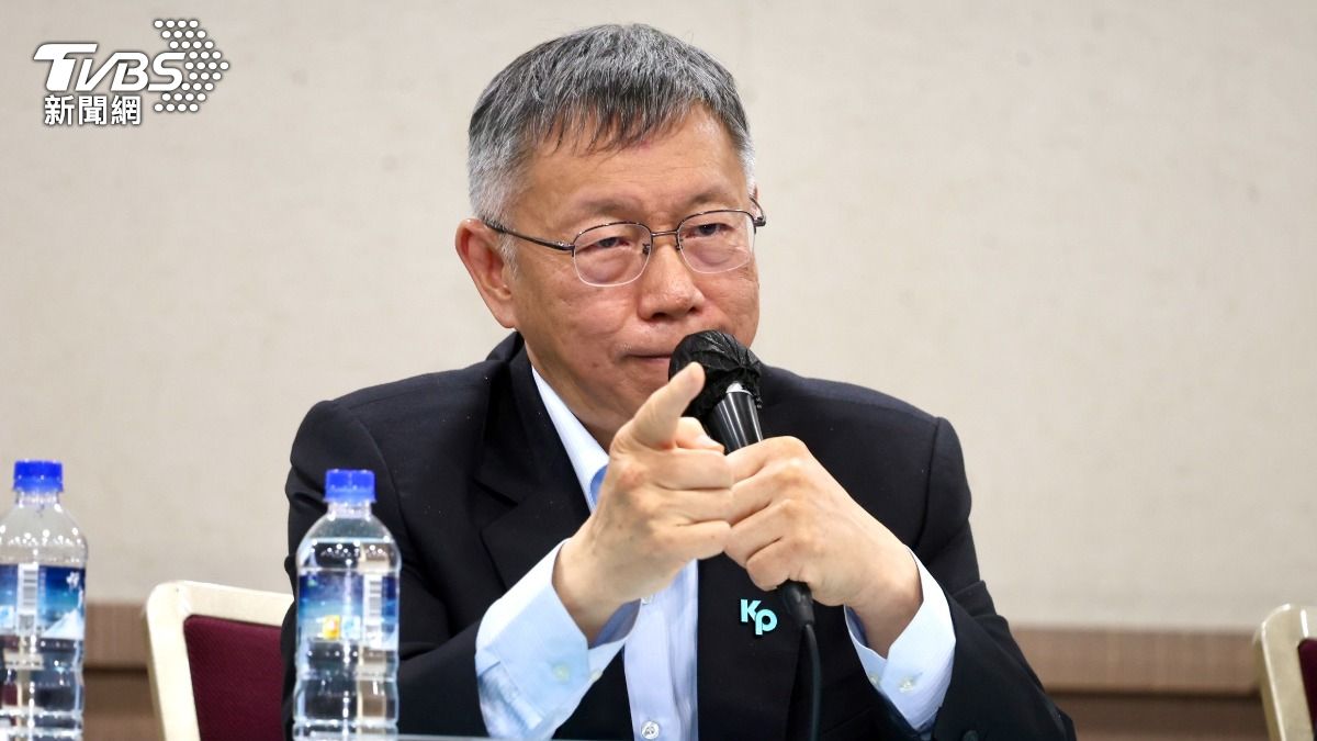 柯文哲直呼,若捐錢給民眾黨就是貪污,那民進黨、國民黨怎麼辦?(圖/華子琛攝)