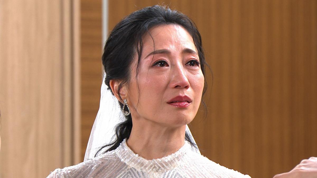 潘奕如守住新娘地位不放，劇情緊繃到最高點。（圖／民視提供）