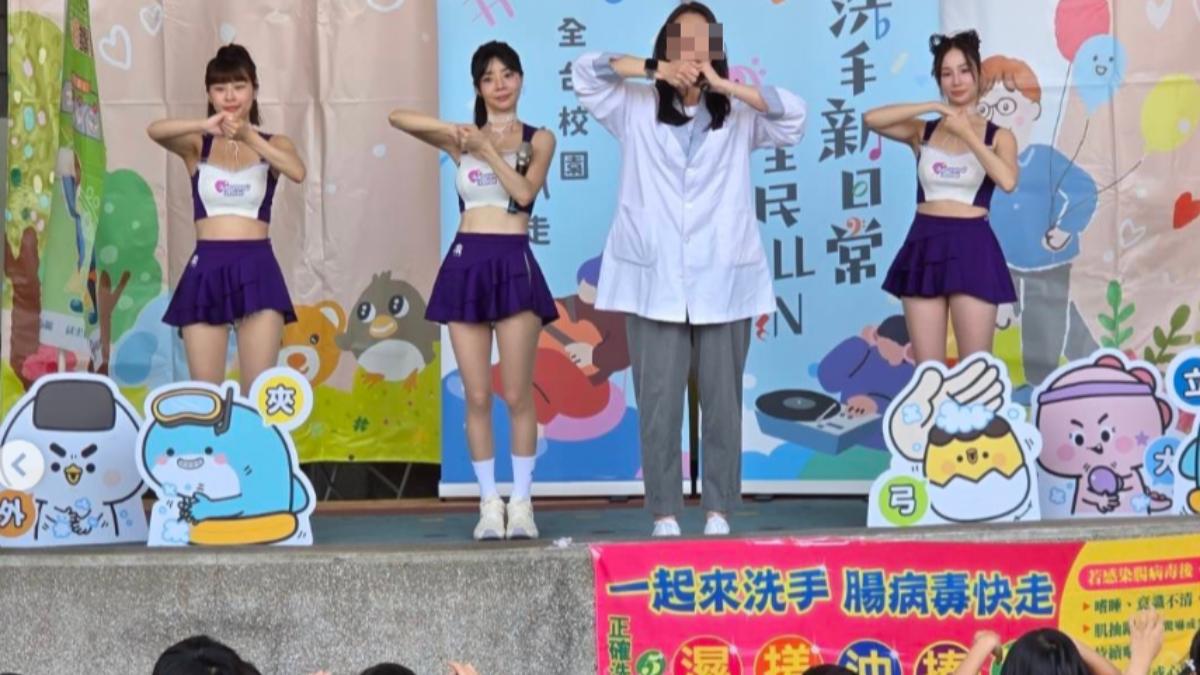 林艾融到嘉義某所幼稚園表演。(圖/翻攝自林艾融IG)
