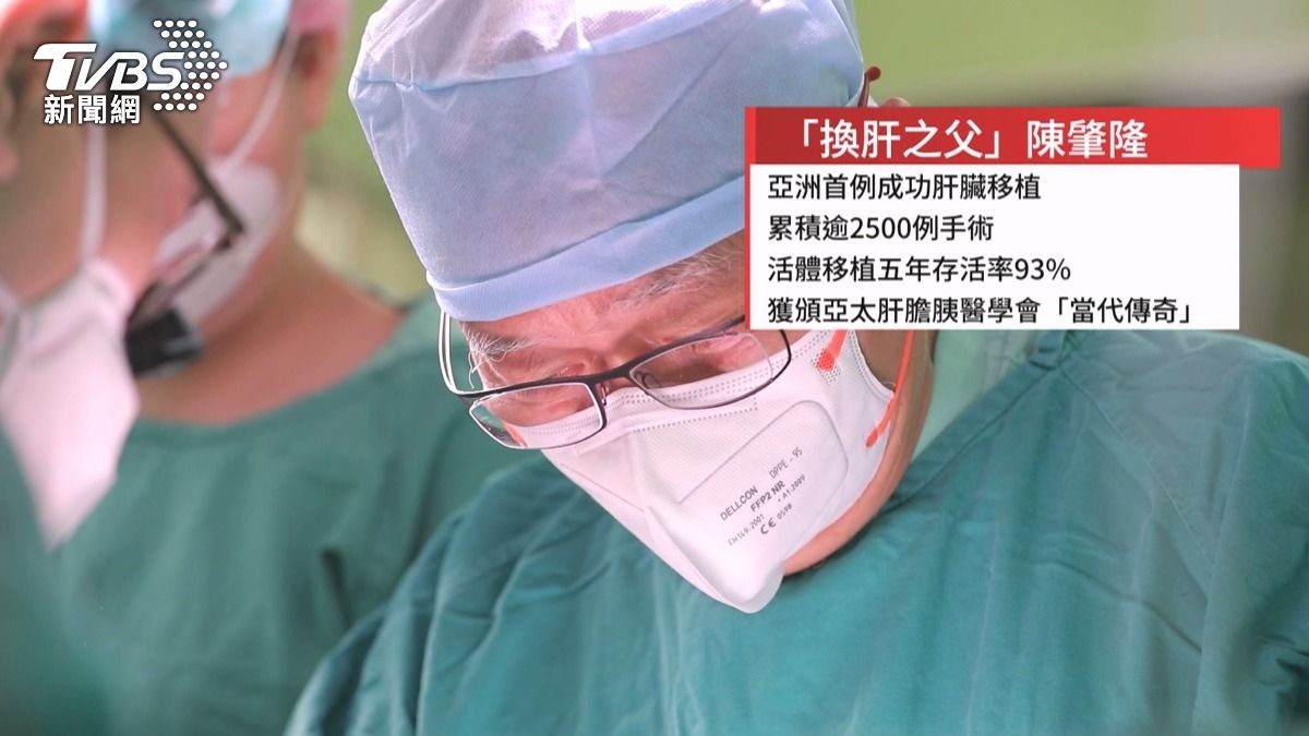 陳肇隆在肝臟移植領域享有盛名,去年還獲頒亞太肝膽胰醫學會最高榮譽「當代傳奇」。(圖/TVBS)