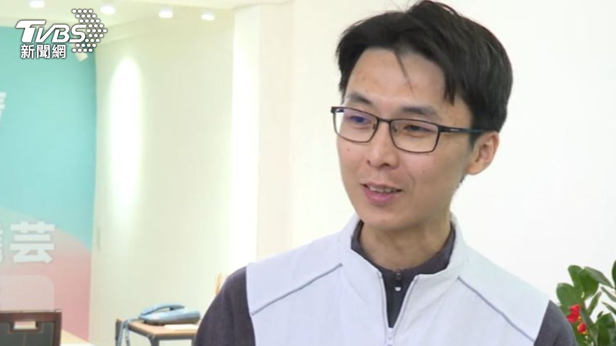 民眾黨新北議員參選人陳彥廷。（圖／TVBS）