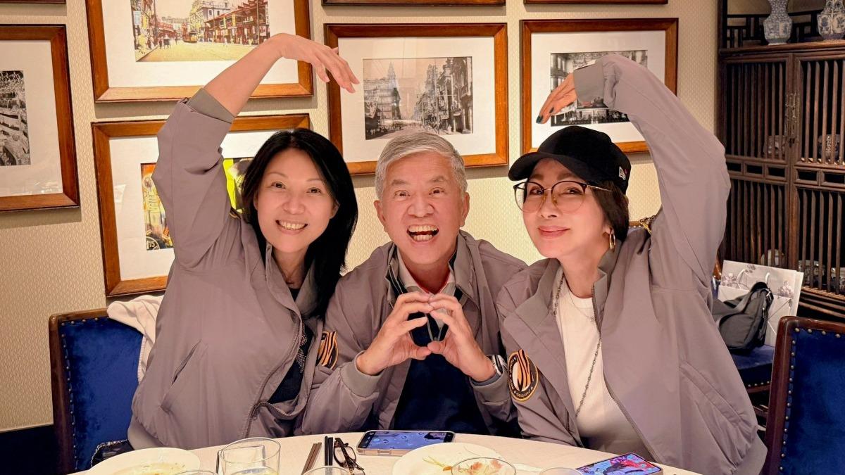 陳美鳳與台灣虎航董事長黃世惠聚餐。（圖／翻攝陳美鳳臉書）