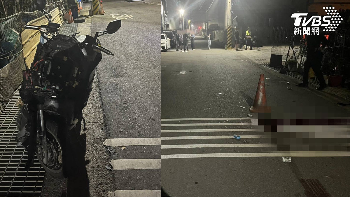 台中死亡車禍!55歲男沒戴安全帽路口對撞 血流滿地爆頭亡