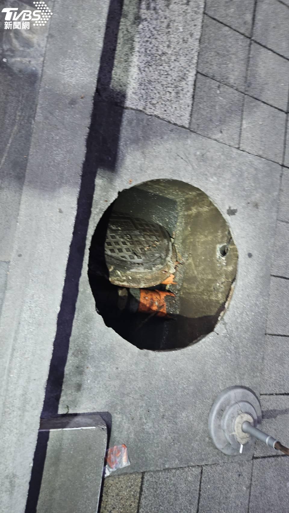 台北市-大安區-人行道-人孔蓋-脫落-摔倒-人孔蓋脫落-忠孝東路四段-母子跌倒-人孔蓋脫落害母子摔傷