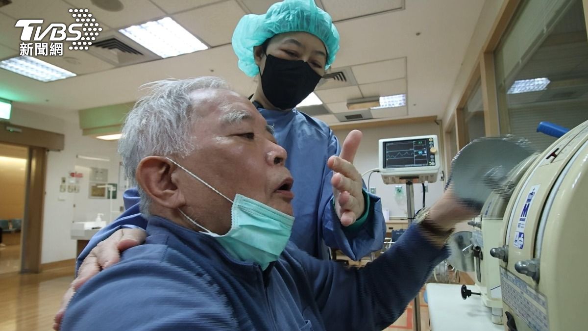 慢性阻塞性肺病的患者要積極復健和適度運動。 (圖/TVBS)
