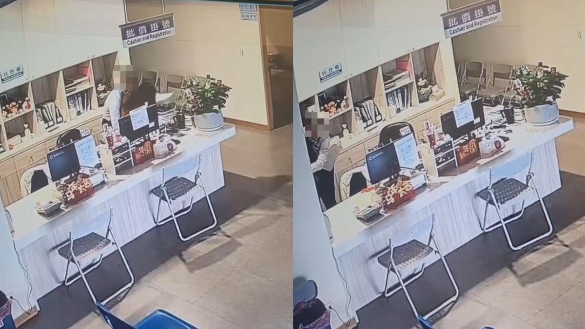 假發紅包真伸狼爪!苗栗重光醫院副院長熊抱女員工 離譜畫面曝光