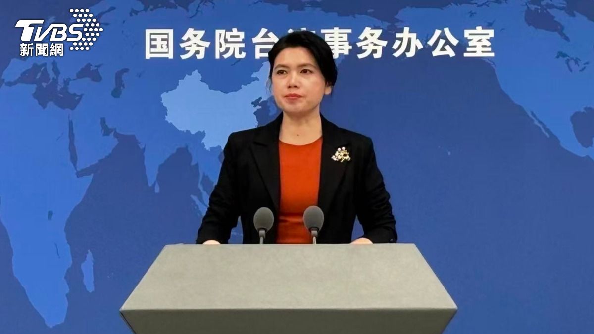 大陸國台辦發言人朱鳳蓮。(圖/TVBS)