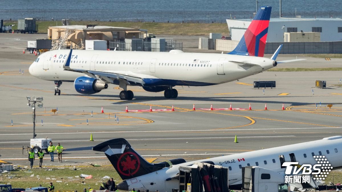 達美航空一架從巴西聖保羅起飛的客機機械出現異常,左引擎半空中起火。(示意圖片/達志影像美聯社)