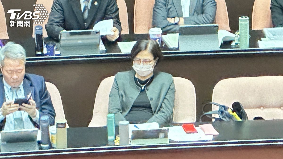 楊珍妮今出席立法院總質詢，但依規定不會上台備詢，僅能提供資料。（圖／潘袁詩羽攝）
