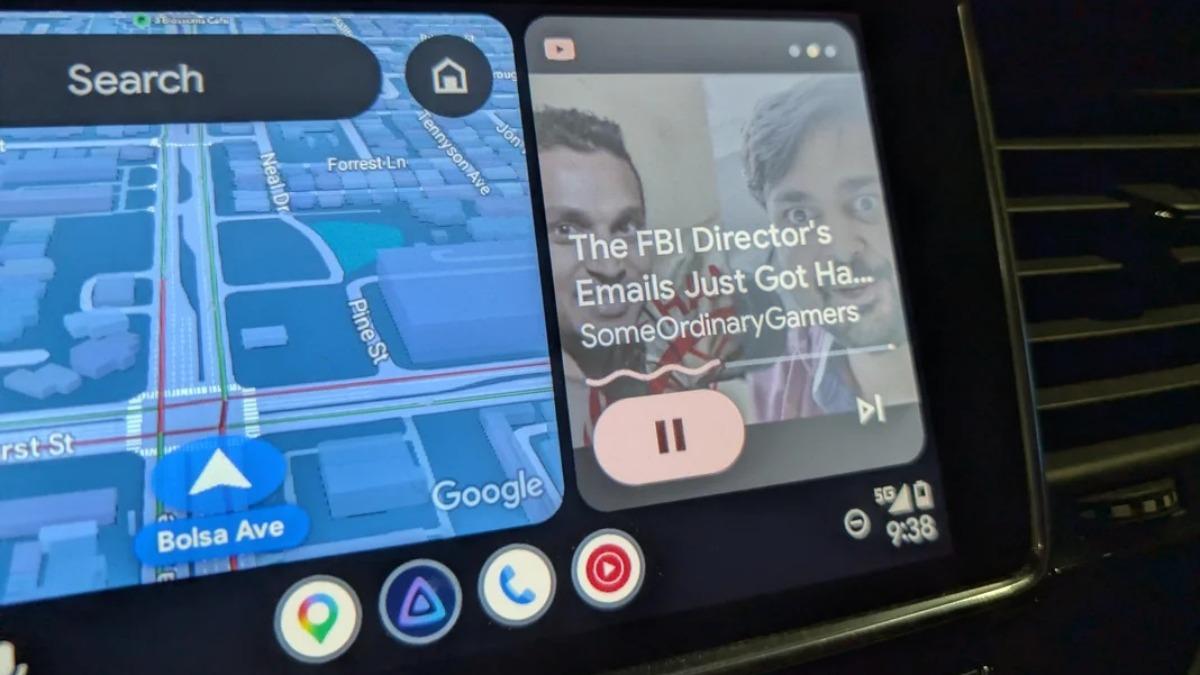 近期有用戶發現Android Auto可以播放YouTube影片中的音訊。（圖／Reddit提供）