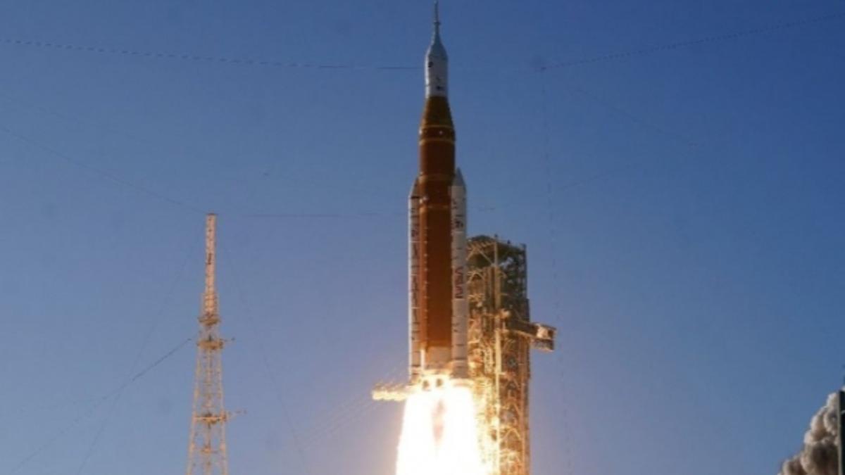 四名太空人今天搭乘一枚NASA火箭升空。(圖/達志影像美聯社)