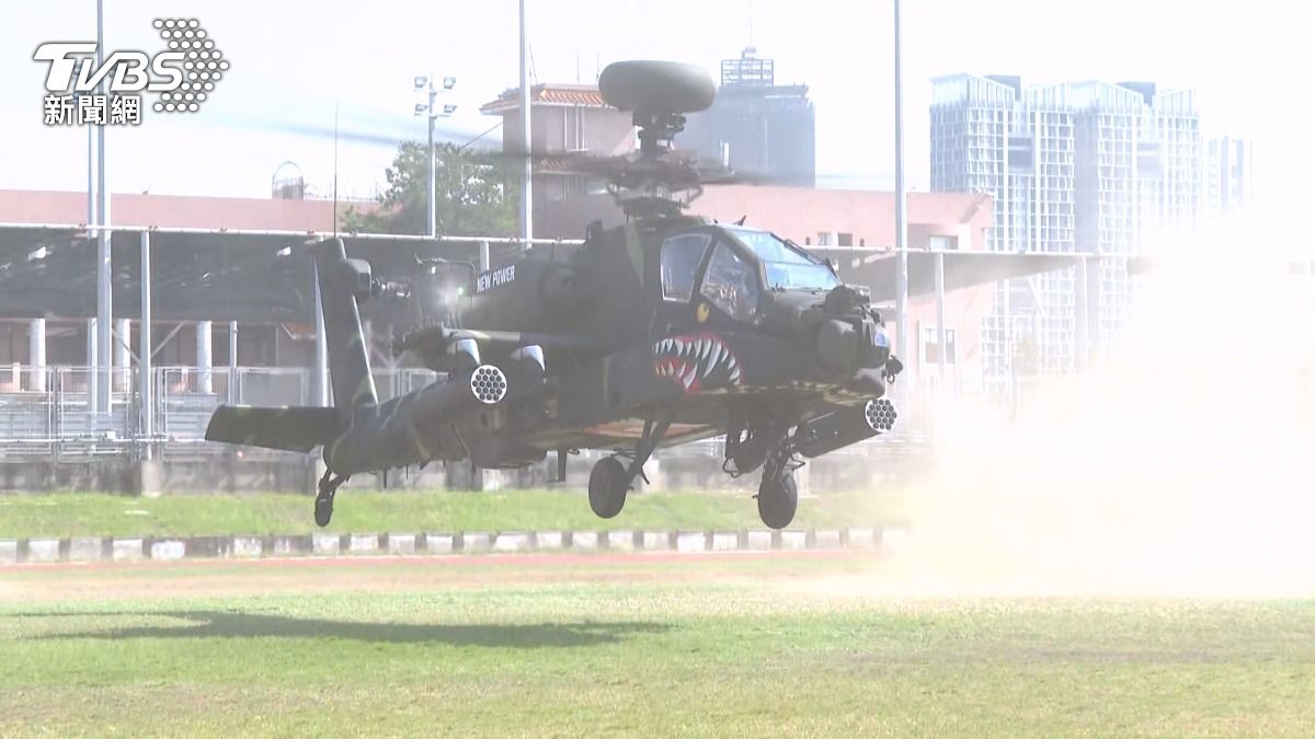 AH-64E阿帕契攻擊直升機被公認為美軍現役最先進強大的攻擊機，全台灣僅約30台。(圖／TVBS)