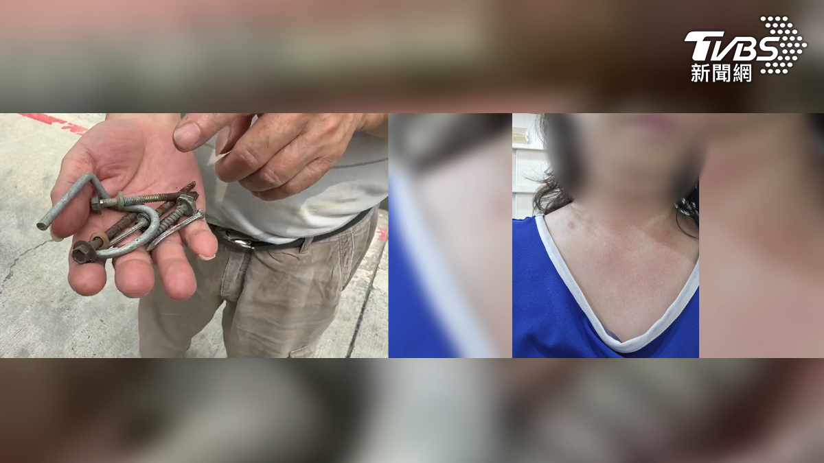 高雄苓雅區一處工地遭住戶控訴施工亂象,包含從高處潑灑液體、粉塵飄散與噪音干擾,甚至有螺絲、鐵件掉落,疑似缺乏防護措施(圖/TVBS)