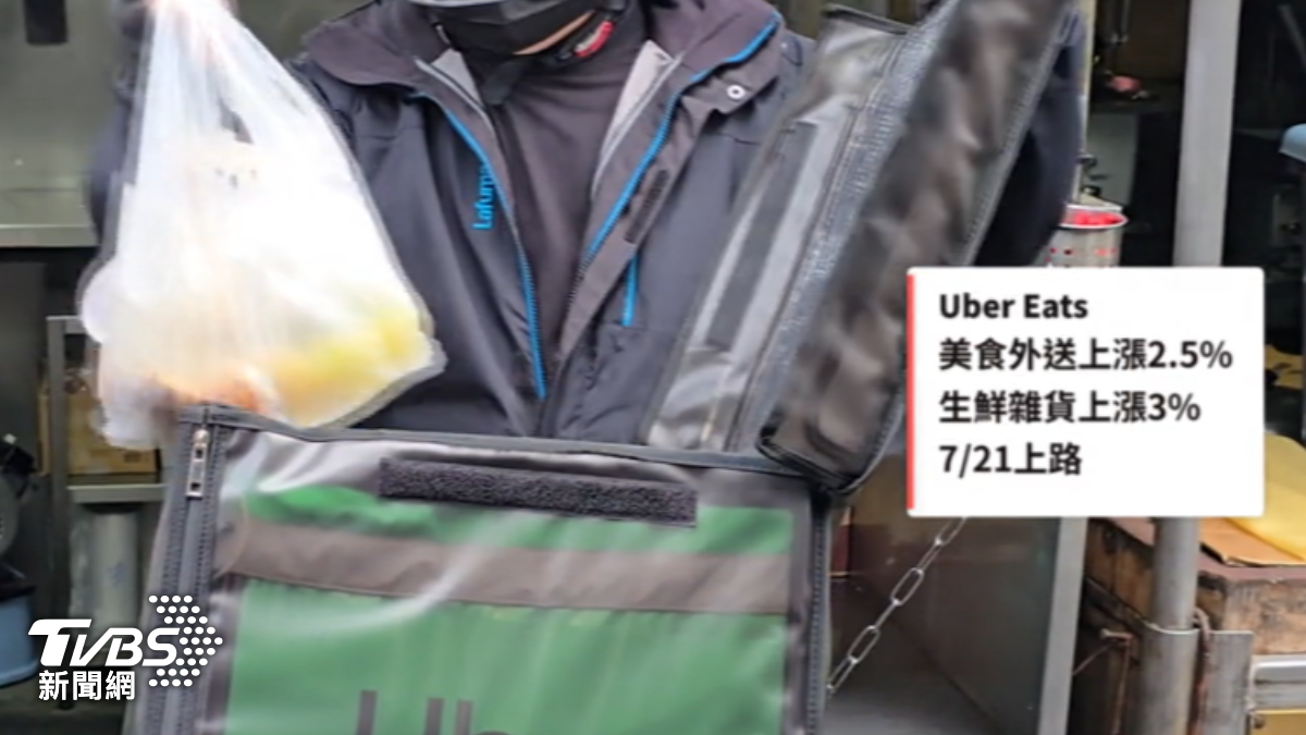 Uber Eats調漲商家訂單服務費。（圖／TVBS）