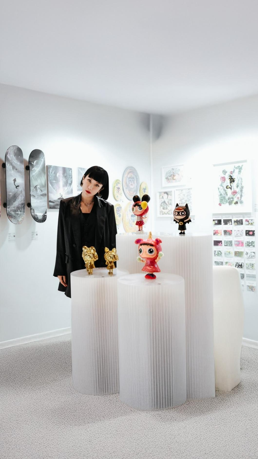 梁云菲的作品到各地參展，漸漸做出成績。（圖／梁云菲提供）