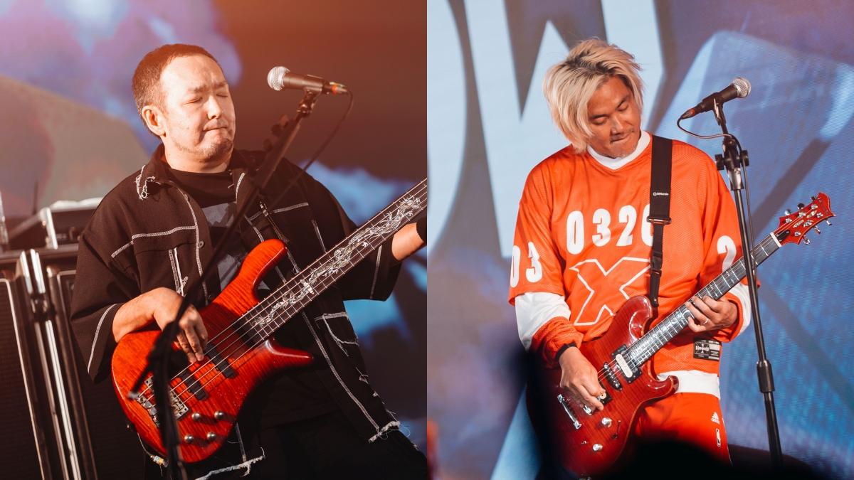 左起Bass手GOT'S、吉他手TAKE。(圖/2026A.C.F秋葉原動漫祭提供)