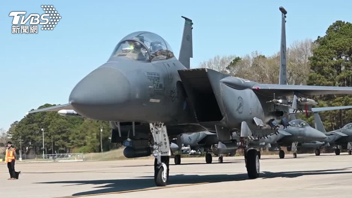 美軍F-15E戰機。（圖／達志影像美聯社）