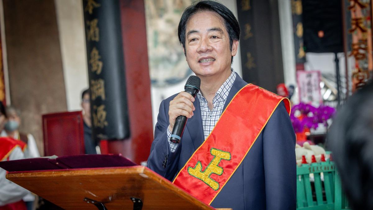 賴清德說，台南祀典大天后宮是臺灣的信仰中心。（圖／總統府提供）