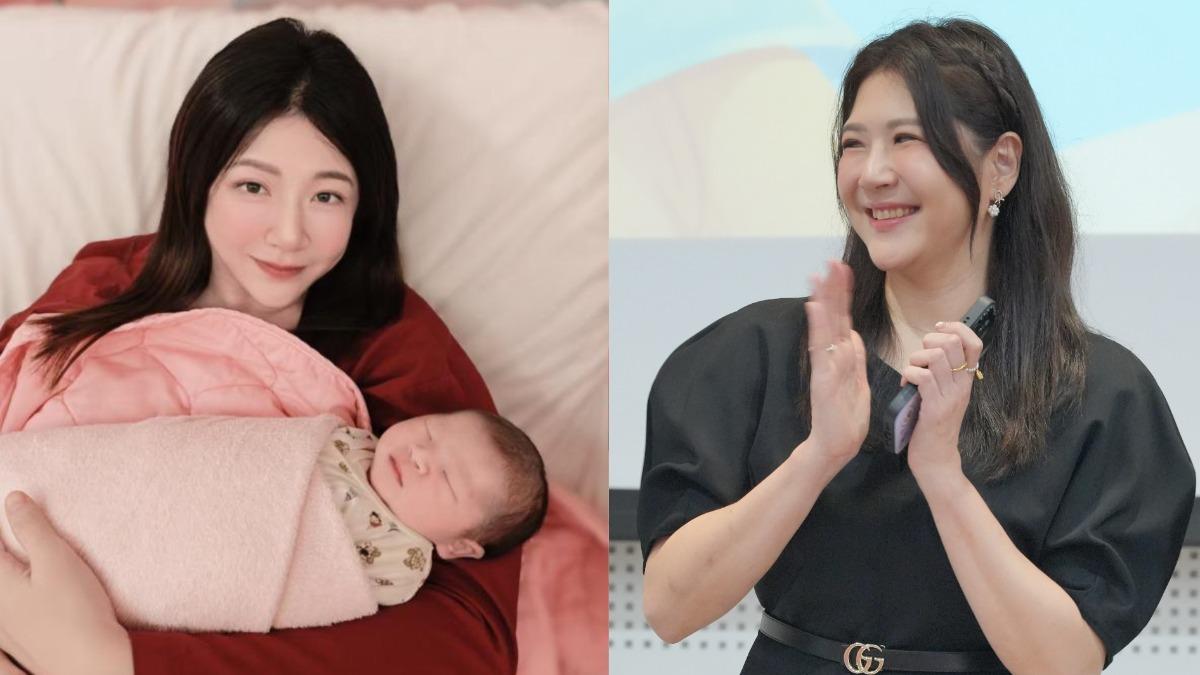 鄭亦真產後送愛女一張台積電。(圖／中天新聞、藝起發光Ｘ蒙福教會提供)