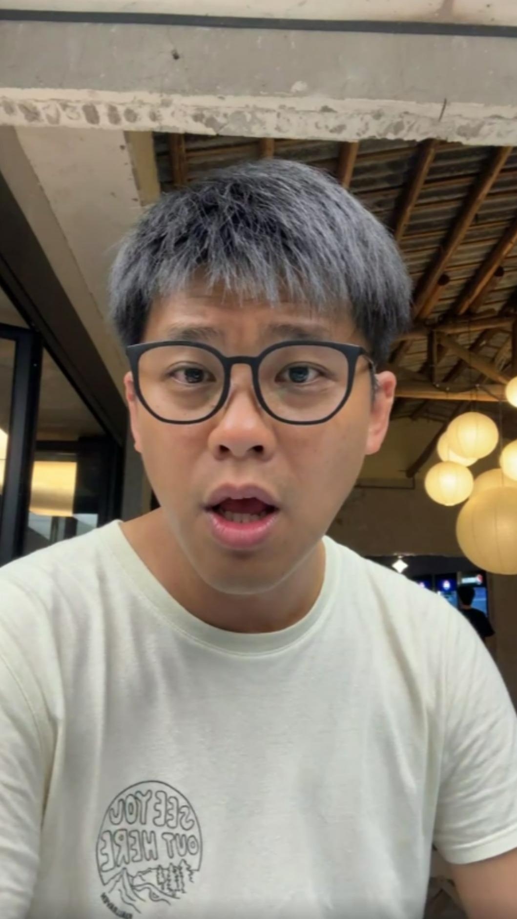 葛斯齊開直播氣罵夏克立。(圖/翻攝葛斯齊臉書)