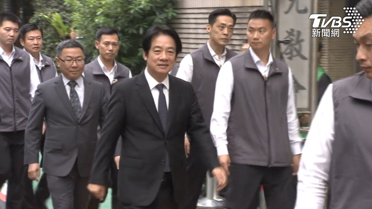 針對重啟核電是否與林義雄溝通，賴總統面對媒體追問未做出回應。（圖／TVBS）