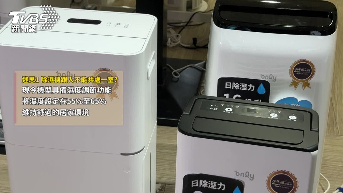 台電指出,只要將濕度設定在55%至65%,就能維持舒適的環境。(圖/TVBS)