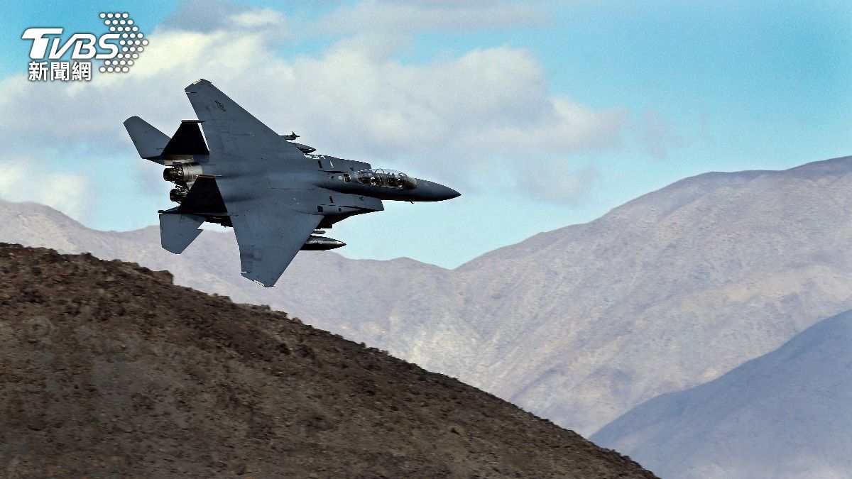 美軍F-15E戰機資料照。(圖/達志影像美聯社)