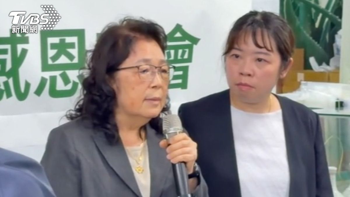 面對外界代夫出征的傳聞，吳淑瑾出面強調陳光復是候選人的事實沒有改變。（圖／TVBS）