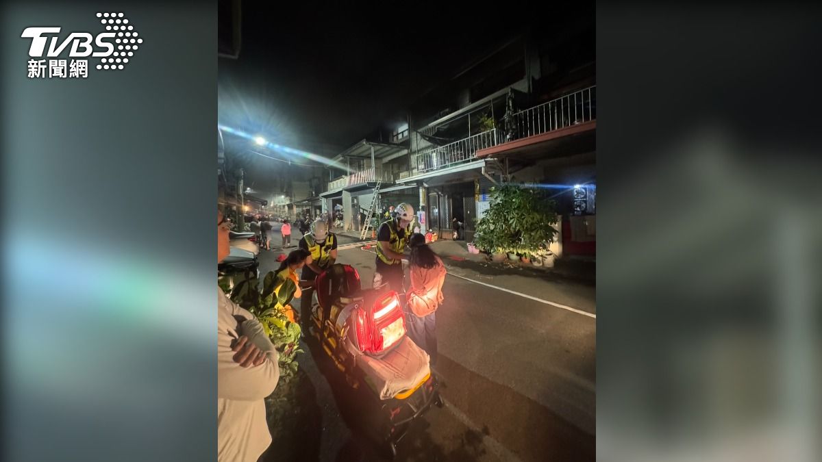 婦心肺復甦術救回！台中民宅火警4人獲救。(圖／民眾提供)