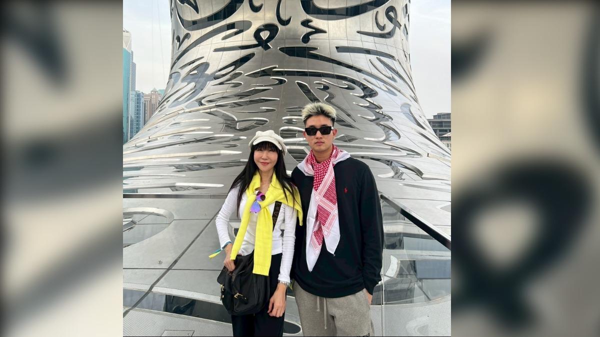 金瑞瑤(左)和兒子感情很好。(圖/金瑞瑤提供)