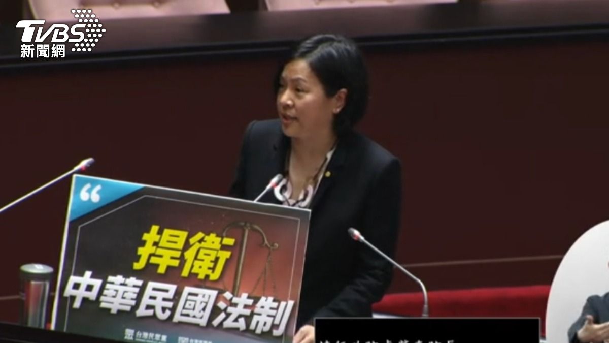 民眾黨立委李貞秀院會質詢初登板,因卓揆拒答淪為唱獨角戲。(圖/TVBS)