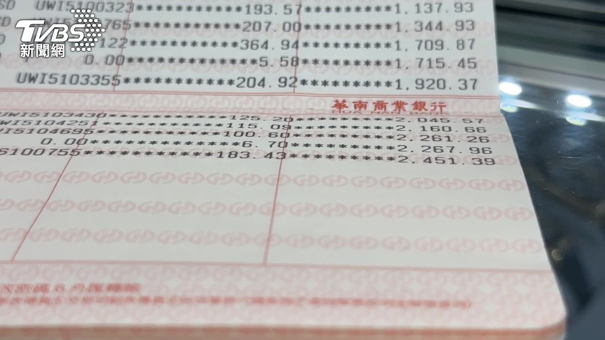 網紅秀出存摺,表示頻道分潤其實不多。(圖/TVBS)