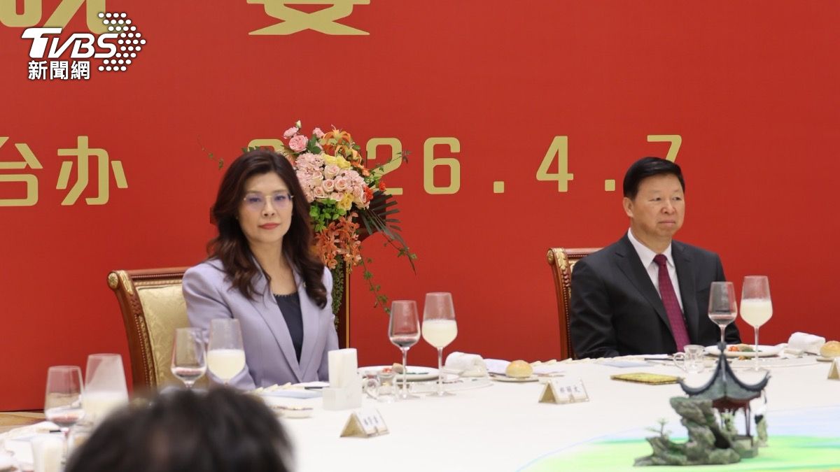 國民黨主席鄭麗文與國台辦主任宋濤進行晚宴。（圖／黃韋銓攝）