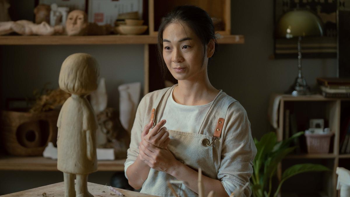 金馬得主陳雪甄在《停格人生》演繹漸凍症雕塑家。(圖/金馬執委會提供)
