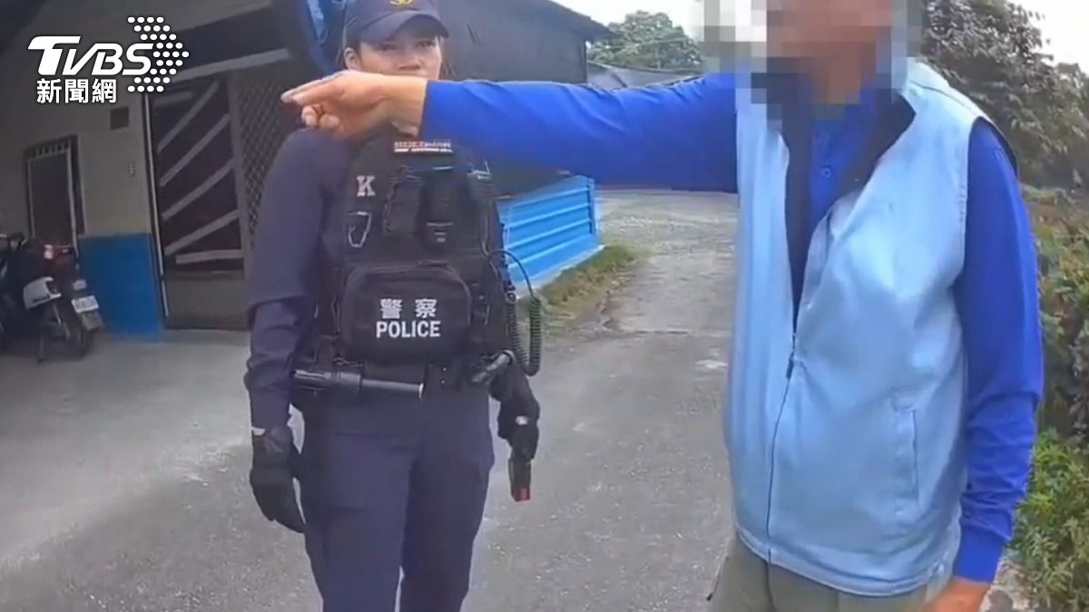 鄰居不爽被丟石頭，怒持空氣獵槍理論。（圖／TVBS）