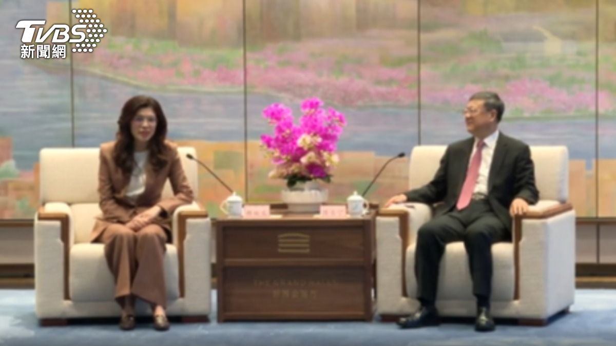 鄭麗文會面上海市委書記！　陳吉寧喊血濃於水：推動國家統一。（圖／TVBS）