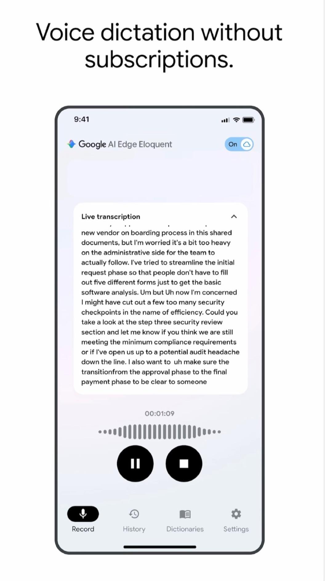 提供語音轉文字功能。(圖/翻攝自App store)