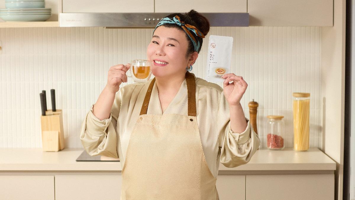 林美秀擔任知名補給品牌年度代言人。(圖/純煉滴雞精提供)