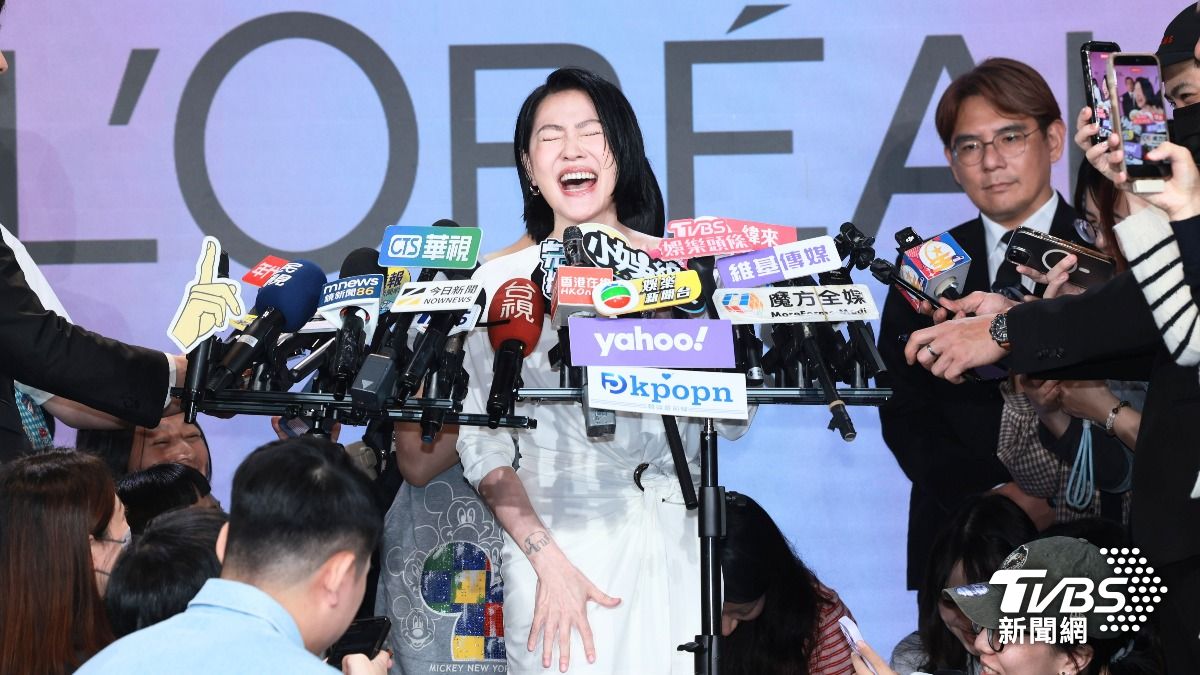 小S現身記者會受訪。(圖/趙世平攝)