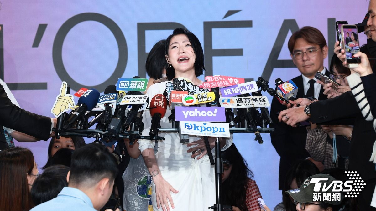 小S現身記者會受訪。(圖/趙世平攝)