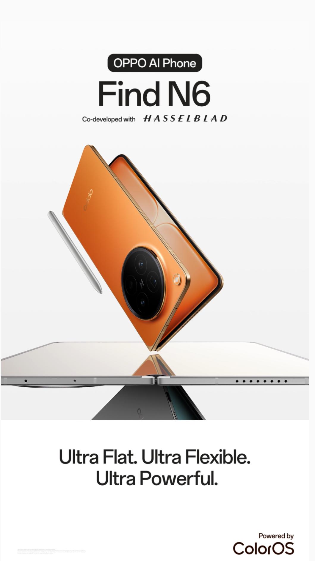 OPPO Find N6近零摺痕。(圖/翻攝自oppo)