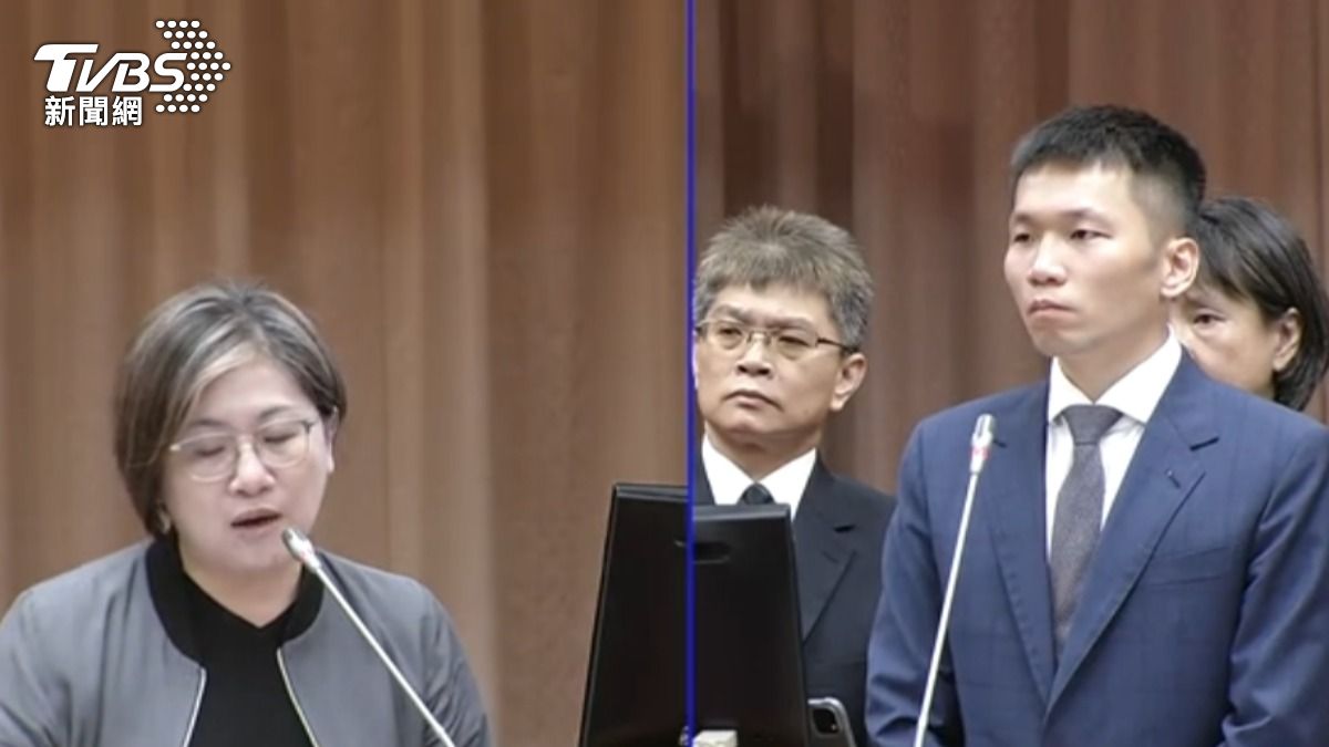 運動部長李洋赴立法院備詢,面對民進黨立委連番猛攻。(圖/TVBS)