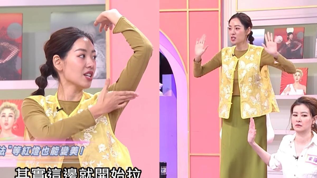 體態才是關鍵!劉伊心自創「車頂拉筋法」:等紅燈也能變美