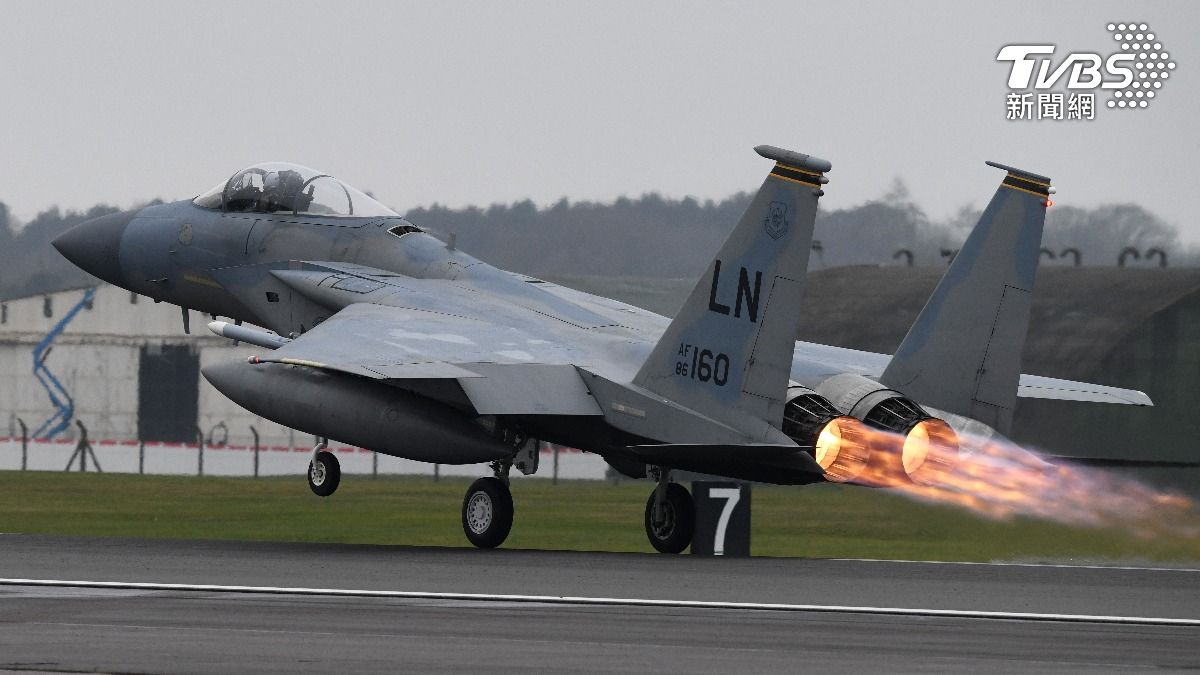 美軍F-15C資料畫面。(圖/美國空軍)