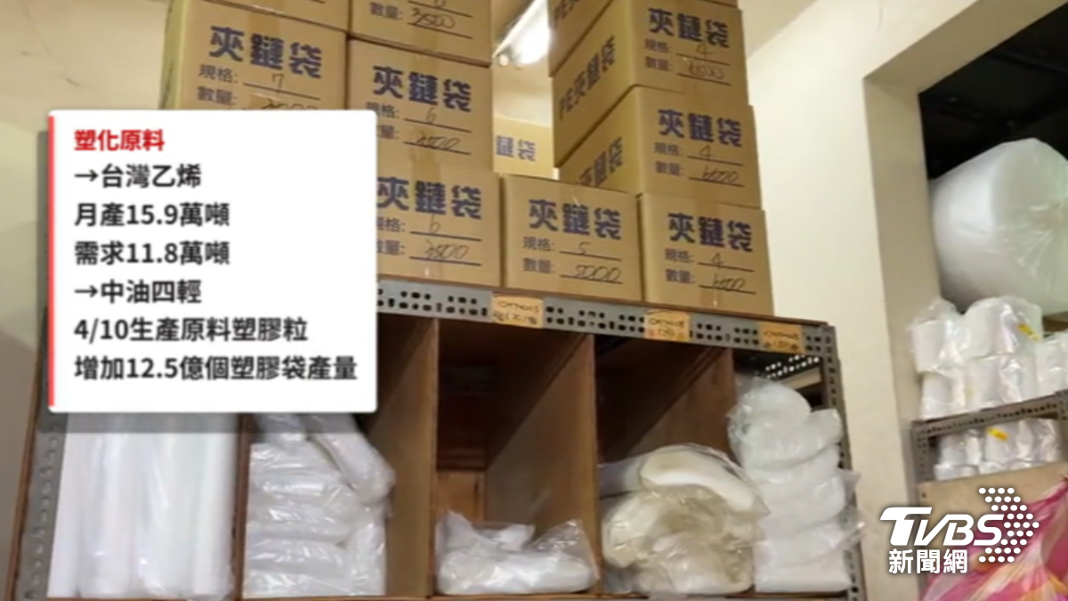 經濟部說明塑化原料供應成功。(圖/TVBS)