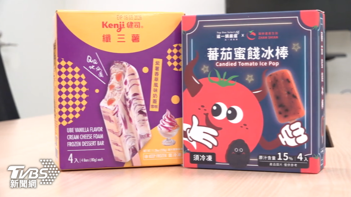 7-11和全聯都有新口味冰棒。(圖/TVBS)