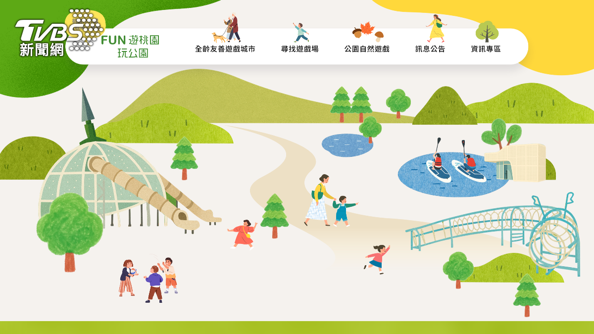 桃園公園升級!FUN遊平台助民眾探索特色遊戲場
